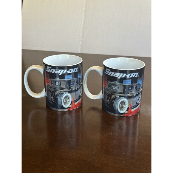 2pc Set Snap-on Tools Ceramic Coffee Mugs All-Over Design Coffee Mug, 16oz - Picture 3 of 8